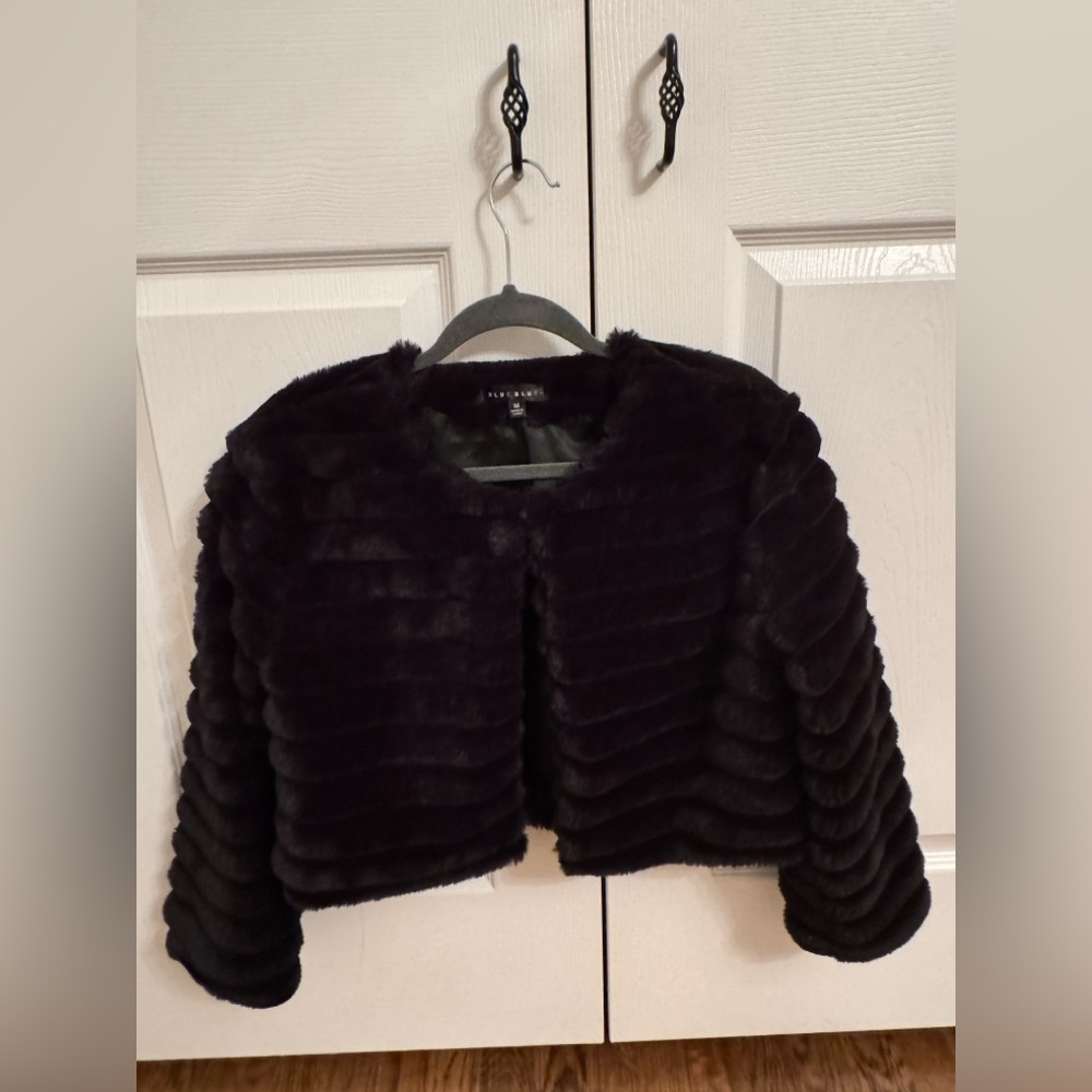 Blue Blush Winter Fur Coat